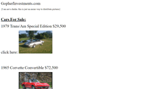 Desktop Screenshot of gopherinvestments.com
